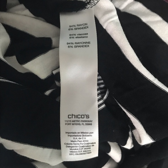 Chico's 0 Small Stripe Top - Picture 5 of 8